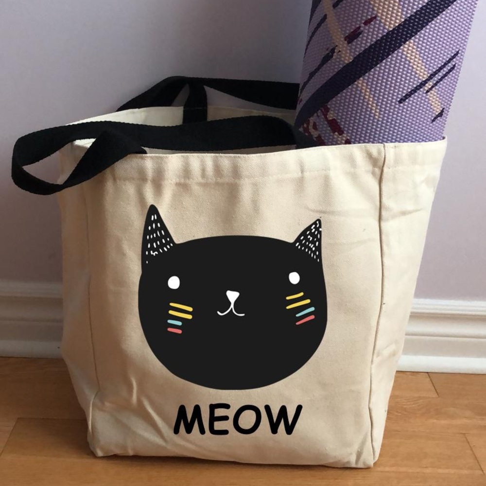 Personalized Cat Tote Bags - Picture 4 of 12